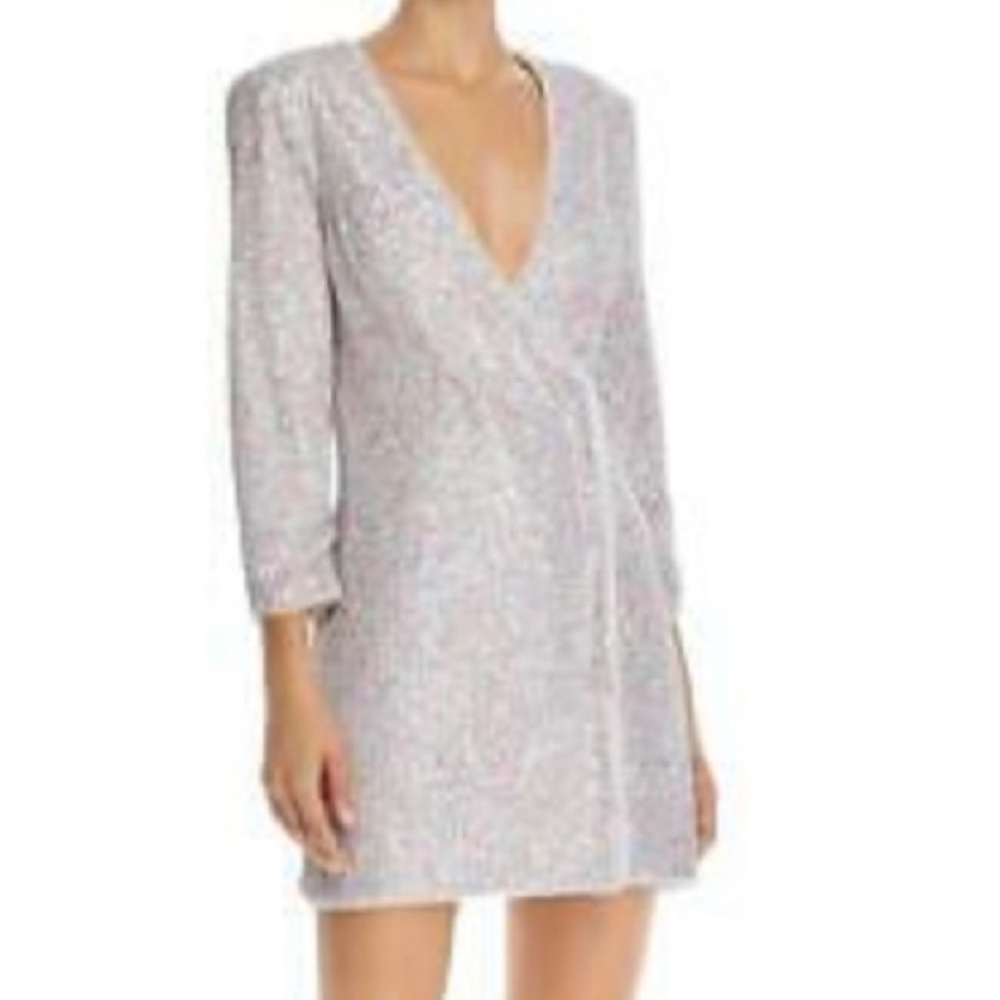 COPY - BCBGMAXAZRI deep V neck  Party Cocktail Dress